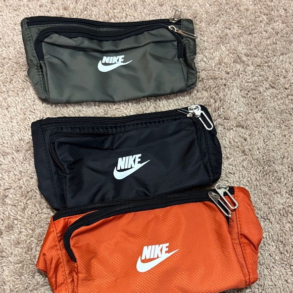 Nike Other - Nike Tri-Color Waist Bags — Olive, Black, Orange